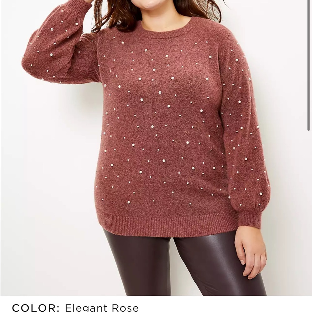 LOFT Plus Pearlized Sweater - Picture 2 of 8